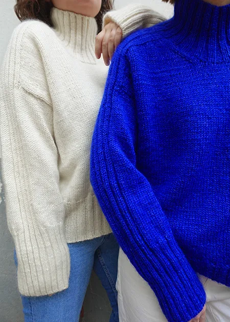 knitting pattern with saddle shoulders