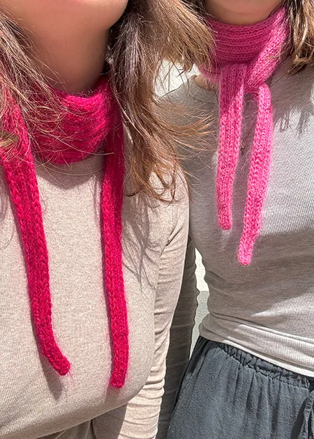 andmary Lotta baby ribbon tops ピンク Lotta ribbon tops/pink