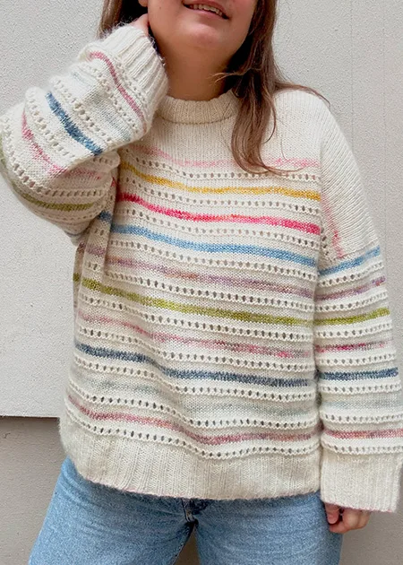 scarp yarn sweater project